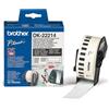 Brother Originale Rotolo etichette Brother DK22214 nero-bianco - U00843