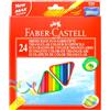 Faber Castell Matite colorate Faber Castell Eco + Temperino - colori assortiti - mina 3 mm (conf. 24)