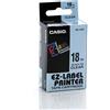 Casio Originale Nastro casio 18mm x 8mt nero su trasparente - Z01548