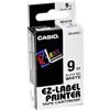 Casio Originale Nastro casio 9mm x 8mt nero su bianco - Z01260