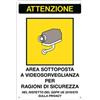 Cartelli Segnalatori Cartello alluminio 20x30cm 'Area sottoposta a videosorveglianza' rif.GDPR - Z13976