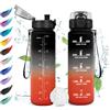 KollyKolla Borraccia Bambini 500ml, a Prova di Perdite, Borraccia con Filtro, 1 Clic Aperto, Borraccia Motivazionale con Scala Temporale, Riutilizzabile, Borraccia per Campeggio, Viaggio, Scuola, Gym, Lavoro