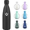 KollyKolla Borraccia Termica 500ml, Doppia Parete Isolata, Senza BPA, Bottiglia Acqua Riutilizzabile in Acciaio Inox, a Prova di Perdite, Bottiglia Termica per Bambini, Scuola, Ufficio, Viaggi, Sport, Campeggio