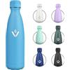 KollyKolla Bottiglia Termica 500ml, Borraccia Termica Riutilizzabile, Borraccia Senza BPA, Doppia Parete Isolante, Antigoccia, Borraccia Acciaio Inox per Bambini, Adulti, Scuola, Ufficio, Campeggio, Outdoor