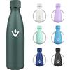 KollyKolla Borraccia Termica 500ml, Bottiglia Antigoccia, Bottiglia Termica Senza BPA, Borraccia Acciaio Inox, Doppia Parete Isolata, Borraccia Termica Riutilizzabile per Bambini, Ragazzi, Palestra, Viaggio
