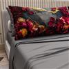PETTI Artigiani Italiani - Lenzuola in Cotone con Federe in Stampa Digitale, Lenzuola Letto Singolo, Completo Letto Singolo, Floreale 16 Grigio Scuro, 100% Made in Italy