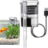 Meindin Filtro Esterno per Acquario, Filtro Esterno Super Silenzioso, Filtro per Serbatoio Esterno USB, per acquari e Tartarughe, rimuove la Pellicola 'Olio, Cascata