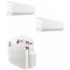 CLIMATIZZATORE DUAL SPLIT 9+9 CONDENSATO AD ACQUA CON UNITA INTENA MICROFORATO DC INVERTER A++A++ GAS R-32 POMPA DI CALORE WI-FI INTEGRATO