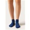 Calzedonia Calzini Corti Senza Elastico In Cotone Azzurro