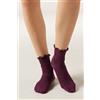 Calzedonia Calzini A Costine In Cotone Bordeaux