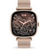 ICE-WATCH - ICE smart 2.0 Rose-gold Milanese - Orologio connesso quadrato rosa-oro per donna con cinturino in acciaio inossidabile - 025233 (1,70 pollici)