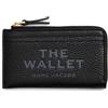 MARC JACOBS The Leather Top Zip Multi Wallet, Portafogli Donna, Nero, Taglia Unica
