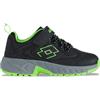 LOTTO Woodlark K Unisex Kids, Scarpe da Ginnastica, Black Fr Green, 35 EU