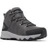 Columbia Peakfreak 2 Mid Outdry Leather, Scarponi da trekking ed escursionismo di media altezza Uomo, Ti Grey Steel/Dark Grey 2023 , 41 EU