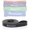 BODYMATE Fascia Elastica 208 cm, Fascia Elastica in Lattice Naturale, per Allenamento Forza, Resistenza, Coordinazione, Flessibilità ecc. per Principianti ed Esperti