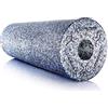 BODYMATE Foam Roller con Grado Durezza Extra-Duro con E-book 0 Grigio-Blu/Nero - Vari Lunghezza