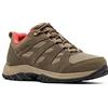 Columbia Redmond 3 WP, Scarpe da Trekking Basse Donna, Pebble/Red Coral 2023, 37 EU