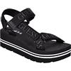GUESS Sandalo con zeppa Avin Donna, nero, 11