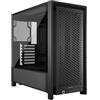 CORSAIR FRAME 4000D Modular Mid-Tower ATX PC Case - Flusso d'aria elevato, sistema di montaggio ventole InfiniRail™, ASUS BTF, MSI Project Zero, Gigabyte Project Stealth - Nero