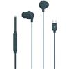Celly, Cuffie Auricolari In Ear con Filo USB-C, Con Tasto di Risposta, Controllo del Volume, Microfono Integrato, Colore Blu