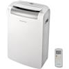 Ariston Mobis 10 - Condizionatore Portatile con Tubo 10.000Btu 46,7x39,7x76,5 e Telecomando, Pinguino Raffreddamento Rapido e Ventilazione, Climatizzatore 30mq, Aria Condizionata Classe Energetica A+