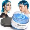 HTRUIYATY Cera di colore di capelli, una volta temporaneo modellazione naturale colore cera colorante per capelli, acconciatura crema, cera Styling per il partito