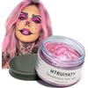 HTRUIYATY Cera per Capelli di Colore Rosa, Modellamento Temporaneo di Una Volta Tinture per Capelli Naturali di Colore, Crema Acconciatura Temporanea, Cera Styling per Party, Cosplay, Party (Rosa)