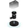 SABRENT Support de caméra magnétique 66mm - 22kg avec rotule rotative à 360 degrés Support magnétique, haute qualité support de caméra à filetage 1/4 aimant pour Blink Actioncam GoPro etc (CS-MG66)