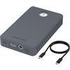 SABRENT Case SSD M.2 NVMe a Thunderbolt 3, 2 slot per SSD, con alimentatore, per SSD SATA, velocità del singolo drive fino a 1500 MB/s, adatto per le misure 2242/2260/2280, (EC-T3DN)