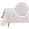 Home Direct Tovaglia in tela cerata plastificata rettangolare 140 x 200cm Beige