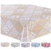 Home Direct Tovaglia in Tela Cerata plastificata Rettangolare 140 x 180cm Beige