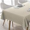 Home Direct Tovaglia in tela cerata plastificata rettangolare 140 x 180cm Stelle beige