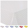 Home Direct Tovaglia in tela cerata plastificata rettangolare 140 x 180cm Pois piccolo Beige