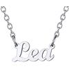 U7 Collana con Nome per Donna e Ragazza in Acciaio Inossidabile Collana con Nome Lea Collana Donna Acciaio Inossidabile Ciondolo con Nome Regalo per Donna e Ragazza Compleanno San Valentino