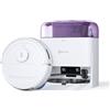 ECOVACS DEEBOT MINI Robot Aspirapolvere Lavapavimenti, 9000Pa, ZeroTangle 2.0, TrueMapping 2.0, Asciugatura ad Aria Calda 45°C, Svuotamento Automatico, Lavaggio Profondo Intelligente, Viola