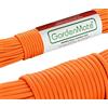 GardenMate Paracord 550 Corda di Nylon per Uso Esterno - Disponibile in DIVERSI COLORI - Lunghezza 31 m Spessore 4 mm - Corda Kernmantel Composta da 7 Fili di Nylon Resistente agli Strappi