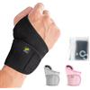 Bracoo Tutore Polso, Polsiera per Tendinite Polso, Tutore Polso Sinistro e Destro, Sport Polsiera Ortopedica, Tutore Tunnel Carpale, Tendinite, WS10, Nero