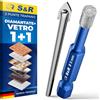 S&R Set di 2 Punte Trapano: 1 Diamantata 5mm e 1 Centraggio Vetro. Punte Gres Porcellanato Piastrelle Ceramica Granito Marmo Vetro Professionali.