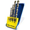 S&R Punte da trapano Muro, Muratura, Pietra, Cemento. Set 4 pz: 5x85, 6x100, 8x120, 10x120 mm./MADE IN GERMANY