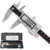 KETOTEK Calibro Digitale Professionale, Precisione Micrometro 150mm/6 Pollici, Elettronico Caliper in Acciaio Inossidabile, con Display LCD per Misurzione Esterna, Interna, Profondità e di Passo