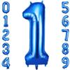 OFFCUP Palloncini Compleanno Colore 101 CM, Palloncino Numero 5, Foil Palloncini Numeri, Giganti Numeri, Decorazioni Festa Compleanno, Gonfiabili Pallone per Anniversario