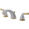 Kingston Brass KB964 Magellan II Widespread Lavatory Faucet 8-Inch to 16-Inch Centers 7-Inch Spout Reach, Polished Chrome and Polished Brass by Kingston Brass
