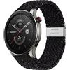 Niboow Cinturino per Amazfit Bip 5/GTR 4/GTR 3 PRO/GTR 3/GTR 2 eSIM/GTR 2e/GTR 47mm, 22mm Intrecciato Sportivo Nylon Cinturini per Amazfit Cheetah/Cheetah PRO/Stratos 3/Stratos 2s - Stella Nera