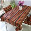 ANAZOZ Tovaglia Bassetti 140x140CM,Rosso Tovaglia Lino di Cotone Tovaglia da Esterno Rettangolare Strisce Retrò
