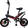 FOCIEL 14 Bicicletta Elettrica Pieghevole, Bici Elettrica Adulto 36V 10.4AH Batteria al Litio, Max Velocità 25km/h, Fino a 30-45km, Bike Elettrica Uomo Donna, Pedalata Assistita