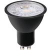 CALEX Faretto LED GU10, Nero, 2700K Luce calda, con sensore giorno/notte, per Interni & Esterni