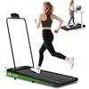 Cozary Tapis Roulant Elettrico con 8% Inclinazione, 4 in 1 Salvaspazio-Treadmill Pieghevole, 8km/h Walking Pad, Motore 2.5HP Potente, App e Telecomando, Display LED, Tapis Roulant Sotto Scrivania