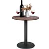 LANTUS Tavolo da pub in metallo, tavolo da bar alto, piccolo, mangia in piedi per 4 persone, cena, ristorante casa, sala da pranzo, 60 x 60 x 72 cm (B)