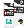 sockenkauf24 6 Paia Calze Diabetici senza Elastico 97% Cotone senza Cucitura Uomo & Donna (35-38 Bianco)