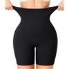 Junlan Mutande Pancera Contenitiva Donna Pancia Piatta Intimo Contenitivo Modellante Vita Alta Mutande Contenitive Senza Cuciture (Nero, L)